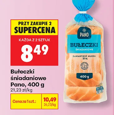 Bułeczki śniadaniowe Pano promocja w Biedronka
