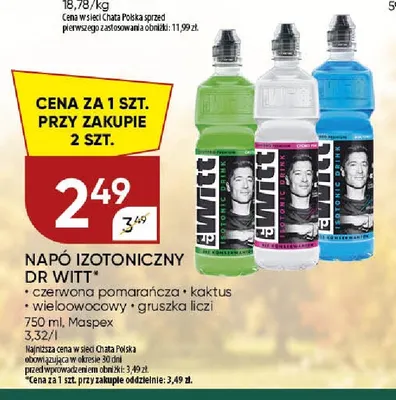 Napój izotoniczny Dr Witt wieloowocowy promocja w Chata Polska