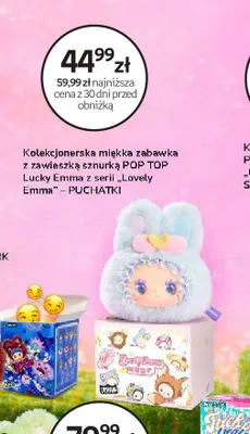 Kolekcjonerska miękka zabawka z zawieszką sznurką POP TOP Lucky Emma z serii "Lovely Emma" - PUCHATKI promocja w Empik