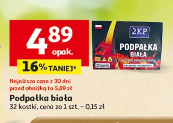 Podpałka biała promocja w Auchan