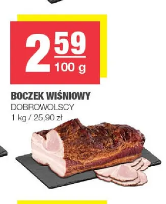 Boczek wiśniowy Dobrowolscy promocja w SPAR