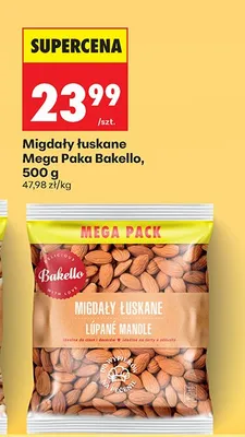 Migdały łuskane Mega Pack promocja w Biedronka