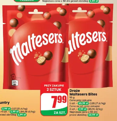 Draże Maltesers Bites promocja w Dino