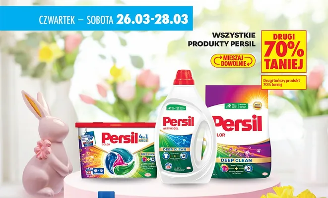Wszystkie produkty Persil DRUGI -70% promocja w Biedronka