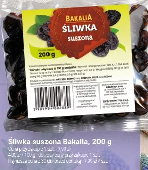 Śliwka suszona promocja w Twój Market