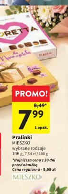 Pralinki Mieszko promocja w Intermarche