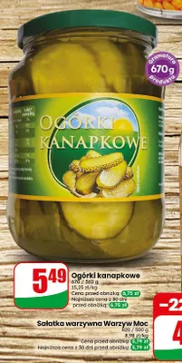 Ogórki kanapkowe promocja w Dino