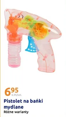 Pistolet na bańki mydlane, różne warianty promocja w Action