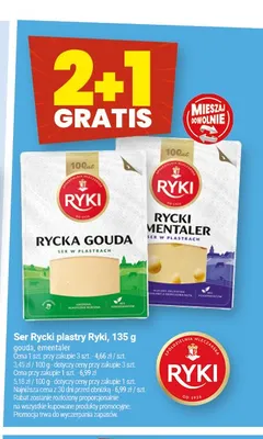 Ser Rycka Gouda w plastrach Ryki promocja w Twój Market