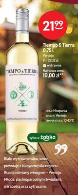 Wino białe wytrawne Tiempo & Tierra Verdejo promocja w Żabka