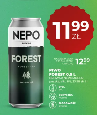 Piwo Forest Browar Nepomucen promocja w Duży Ben