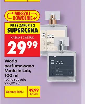 Woda perfumowana Made in Lab 10 promocja w Biedronka