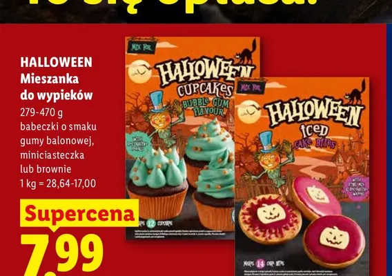 Mieszanka do wypieków brownie Halloween promocja w Lidl