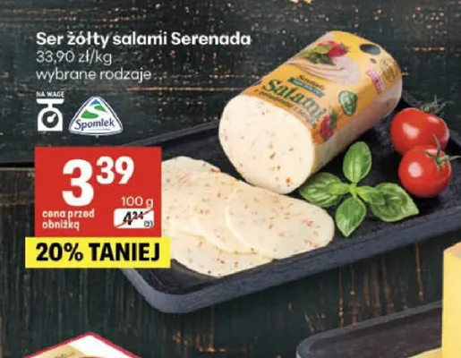 Ser żółty salami Serenada promocja w Delikatesy Centrum