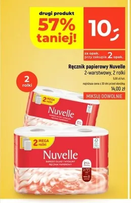 Ręcznik papierowy Nuvelle 2-warstwowy promocja w Dealz