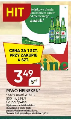 Piwo Heineken promocja w Chata Polska