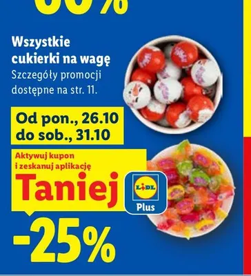 Cukierki na wagę promocja w Lidl