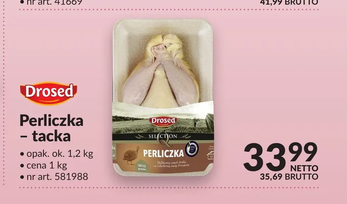 Perliczka tacka Drosed promocja w Makro