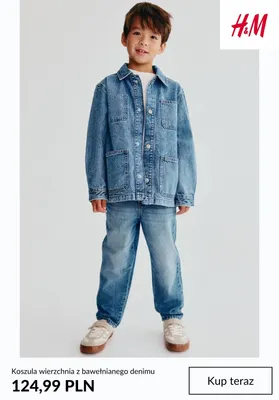 Koszula wierzchnia z bawełnianego denimu H & M promocja w H&M