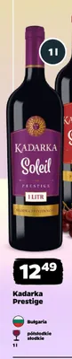 Wino czerwone Kadarka Soleil Prestige bułgarskie promocja w Netto