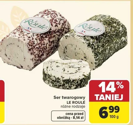 Ser twarogowy różne rodzaje promocja w Carrefour