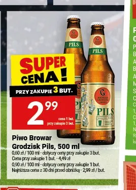 Piwo Browar Grodzisk Pils promocja w Twój Market