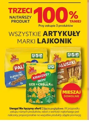 Paluszki Lajkonik promocja w Kaufland