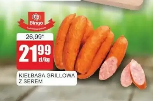 Kiełbasa Grillowa z Serem Bingo promocja w Bingo