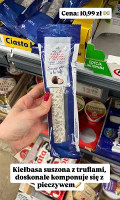 Kiełbasa suszona z truflami promocja w Biedronka
