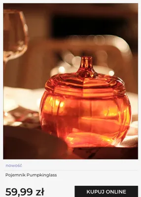 Pojemnik Pumpkinglass home&you promocja w home&you