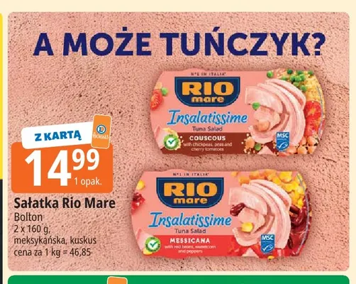 Sałatka Rio Mare Insalatissime meksykańska 2-pak promocja w Leclerc