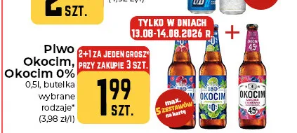 Piwo Okocim Radler Malina promocja w Społem Częstochowa