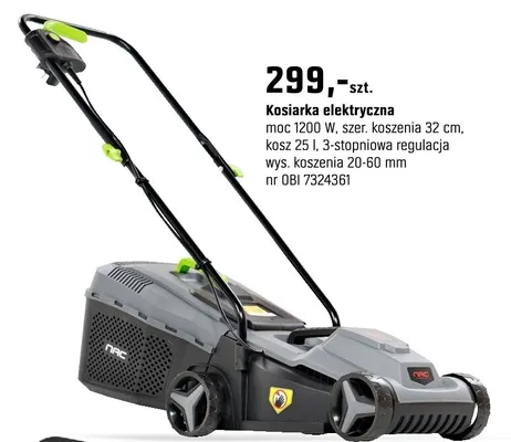 Kosiarka elektryczna promocja w OBI