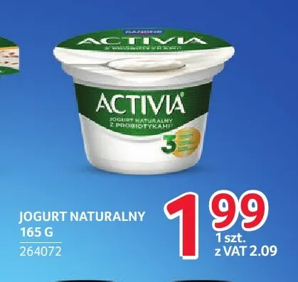 Jogurt naturalny Activia promocja w Selgros