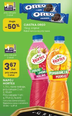 Napój Hortex jabłko limonka malina promocja w Stokrotka
