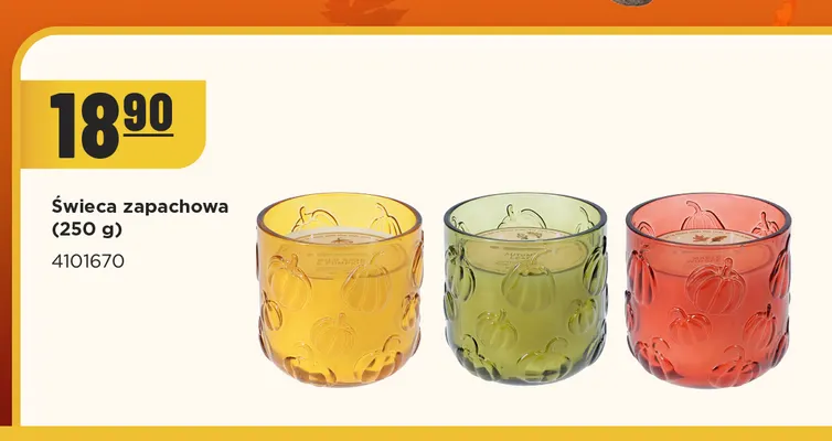 Świeca zapachowa Autumn Leaf promocja w MR. DIY