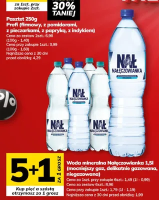 Woda mineralna Nałęczowianka delikatnie gazowana promocja w Hitpol