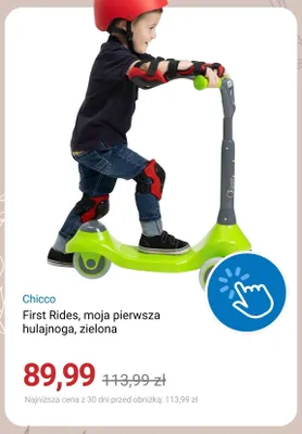 Hulajnoga Chicco First Rides moja pierwsza zielona promocja w Smyk