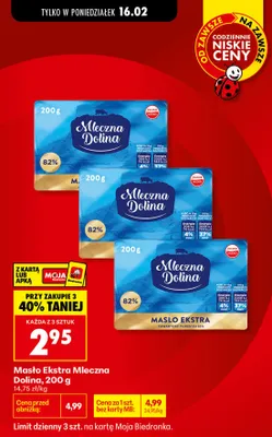 Masło ekstra promocja w Biedronka