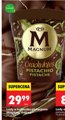 Lody w kubeczku pistacjowe Crackables Pistachio Pistache promocja w Biedronka