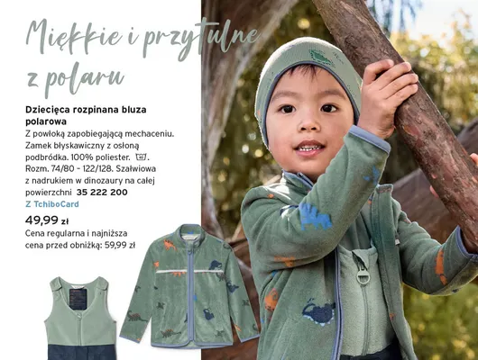 Dziecięca rozpinana bluza polarowa Tchibo promocja w Tchibo