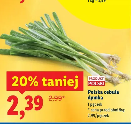 Cebula dymka polska promocja w Lidl