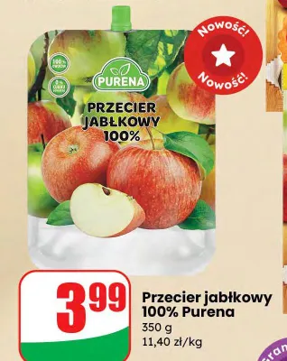 Przecier jabłkowy 100% promocja w Dino