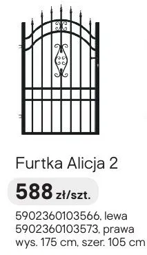 Furtka Alicja 2 lewa promocja w Castorama
