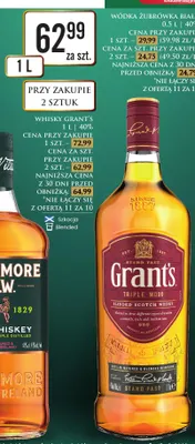 Whisky Grant's Triple Wood promocja w Dino