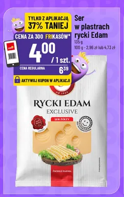 Ser w plastrach Rycki Edam Ryki promocja w POLOmarket