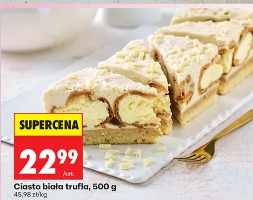 Ciasto biała trufla promocja w Biedronka