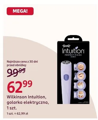 Golarka elektryczna Wilkinson Intuition Perfect Finish promocja w Rossmann