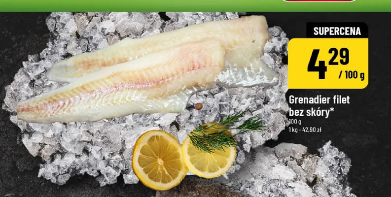 Ryba grenadier filet bez skóry promocja w POLOmarket