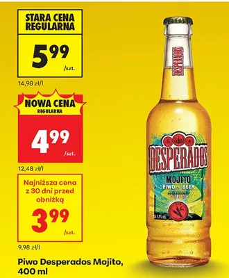 Piwo Desperados Mojito promocja w Biedronka